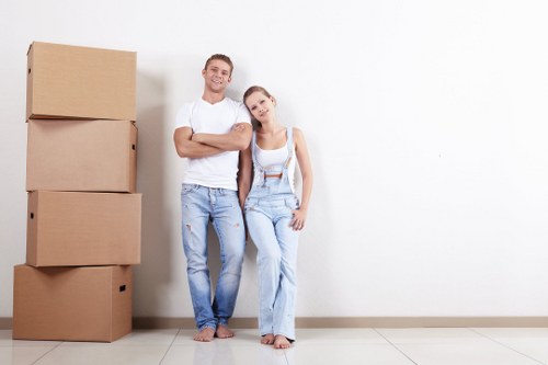 Professional removal team helping with a move in Belsize Park