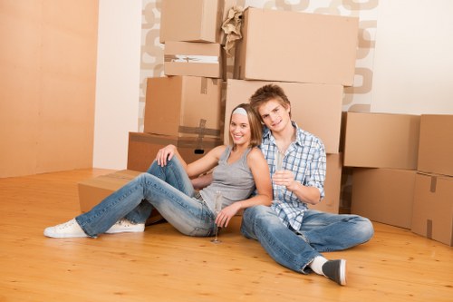 Professional same day removals team loading items in Belsize Park