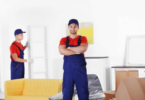 Furniture pick-up service removing bulky items in Belsizepark