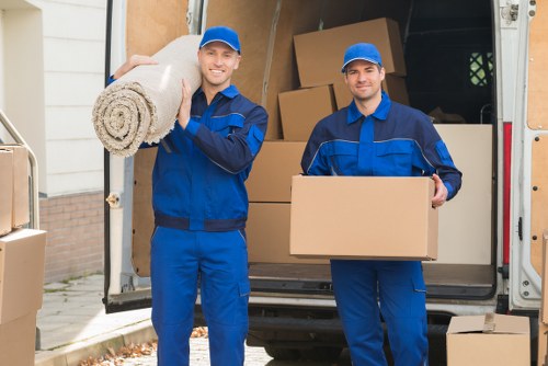 Urgent moving service preparing boxes for same day removals in Belsize Park
