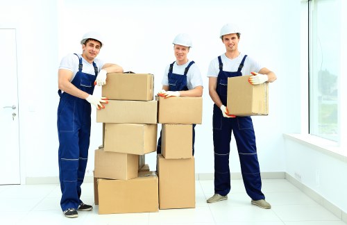 Team investigating a service issue in a removal company
