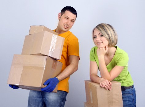 Commercial moving team handling office equipment in Belsize Park
