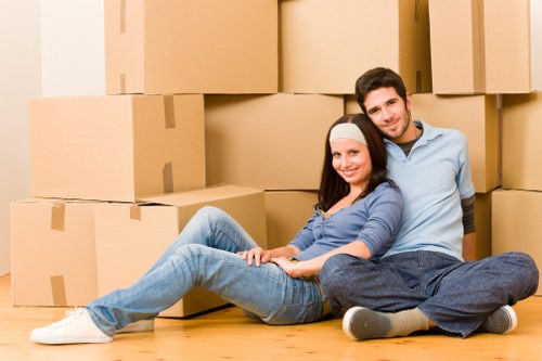 Organized packing supplies for a smooth house move in Belsizepark