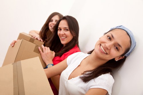 Business workspace ready after office relocation services in Belsizepark