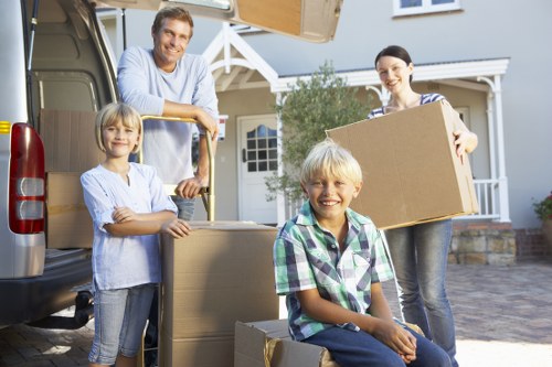 Business relocation packing and loading for an office move