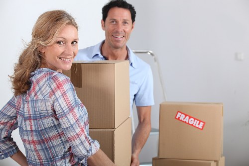 Careful placement of furniture during removals in Belsize Park